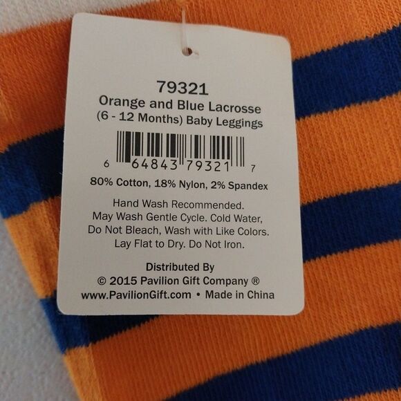 Izzy & Owie Baby Infant Boy Pants 6-12M Striped Knit Lacrosse Racket Leggings - Picture 4 of 5